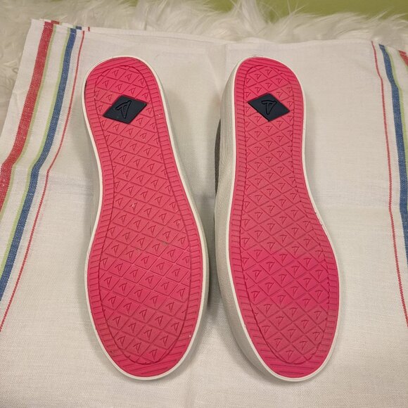 NWOT Sperry Crest Twill Grey Slip-On Size 6 - Picture 4 of 4